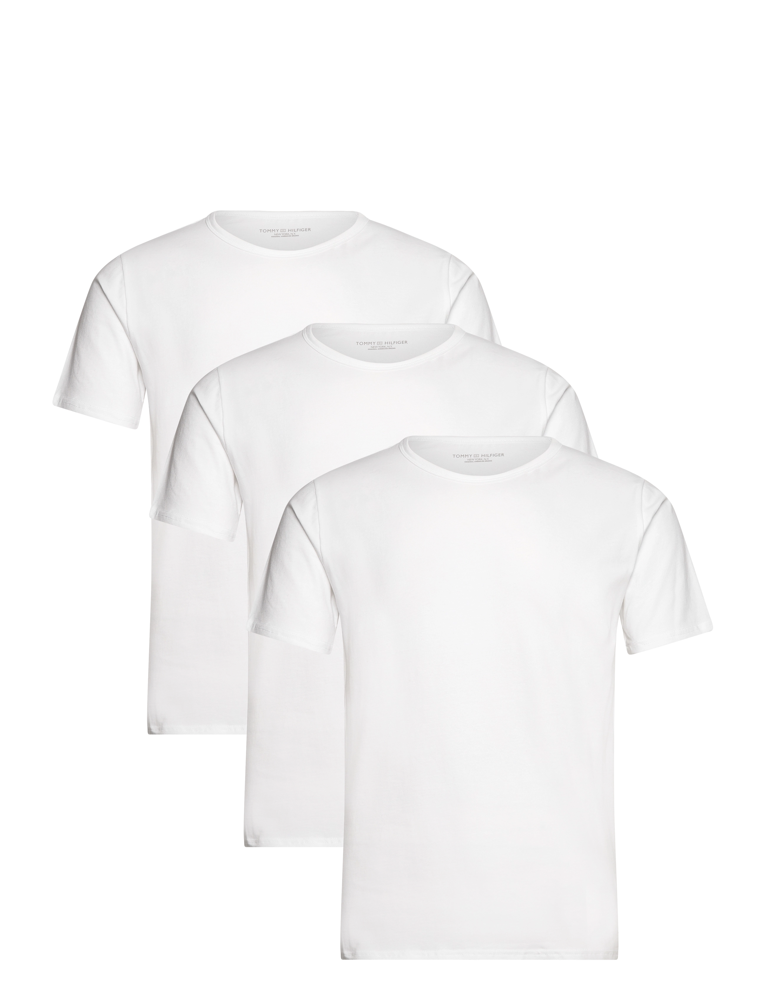 Tommy Hilfiger STRETCH CN TEE SS 3PACK - Tommy Hilfiger - WHITE WHITE WHITE / white