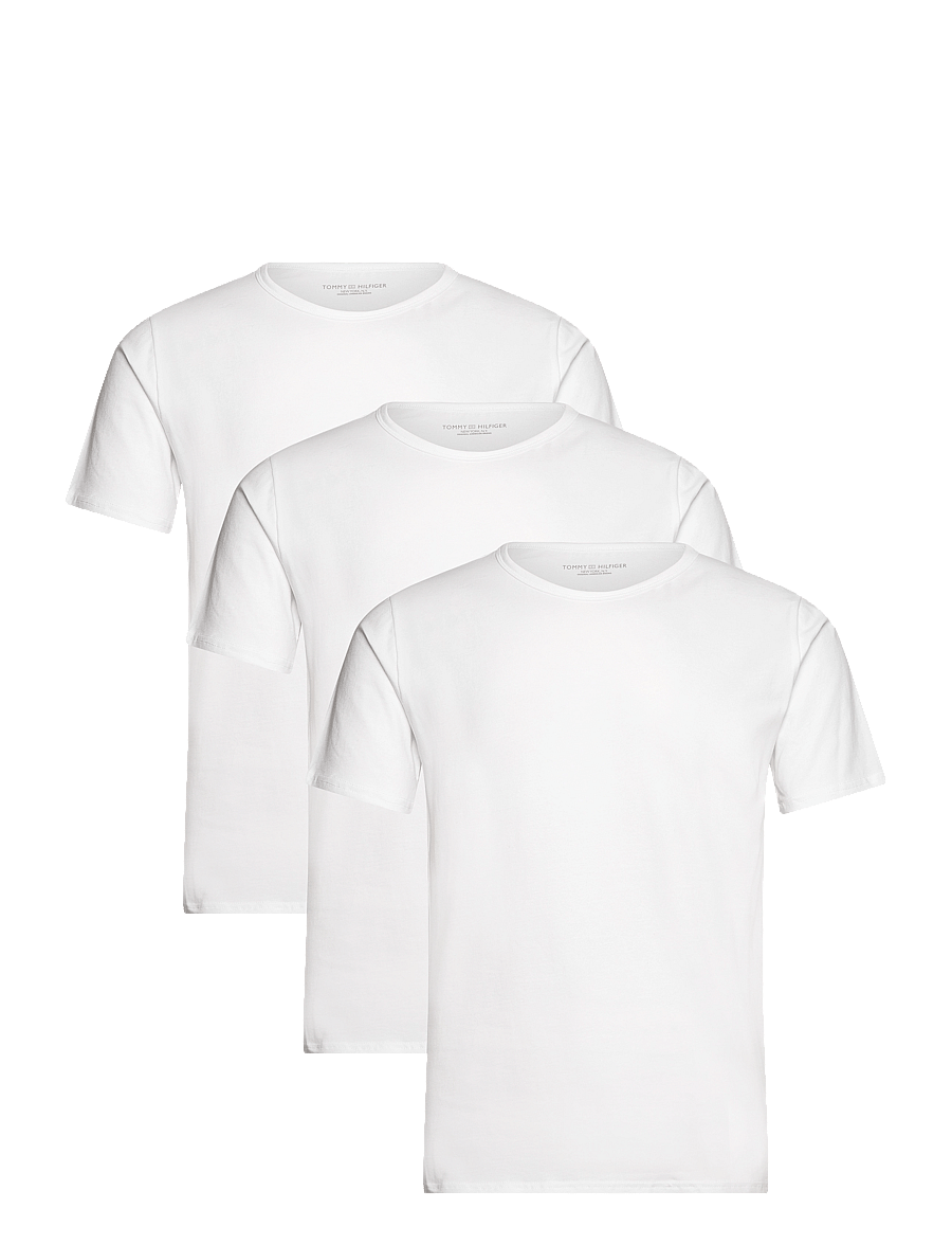 Tommy Hilfiger - STRETCH CN TEE SS 3PACK - multipack t-shirts - white white white - 1