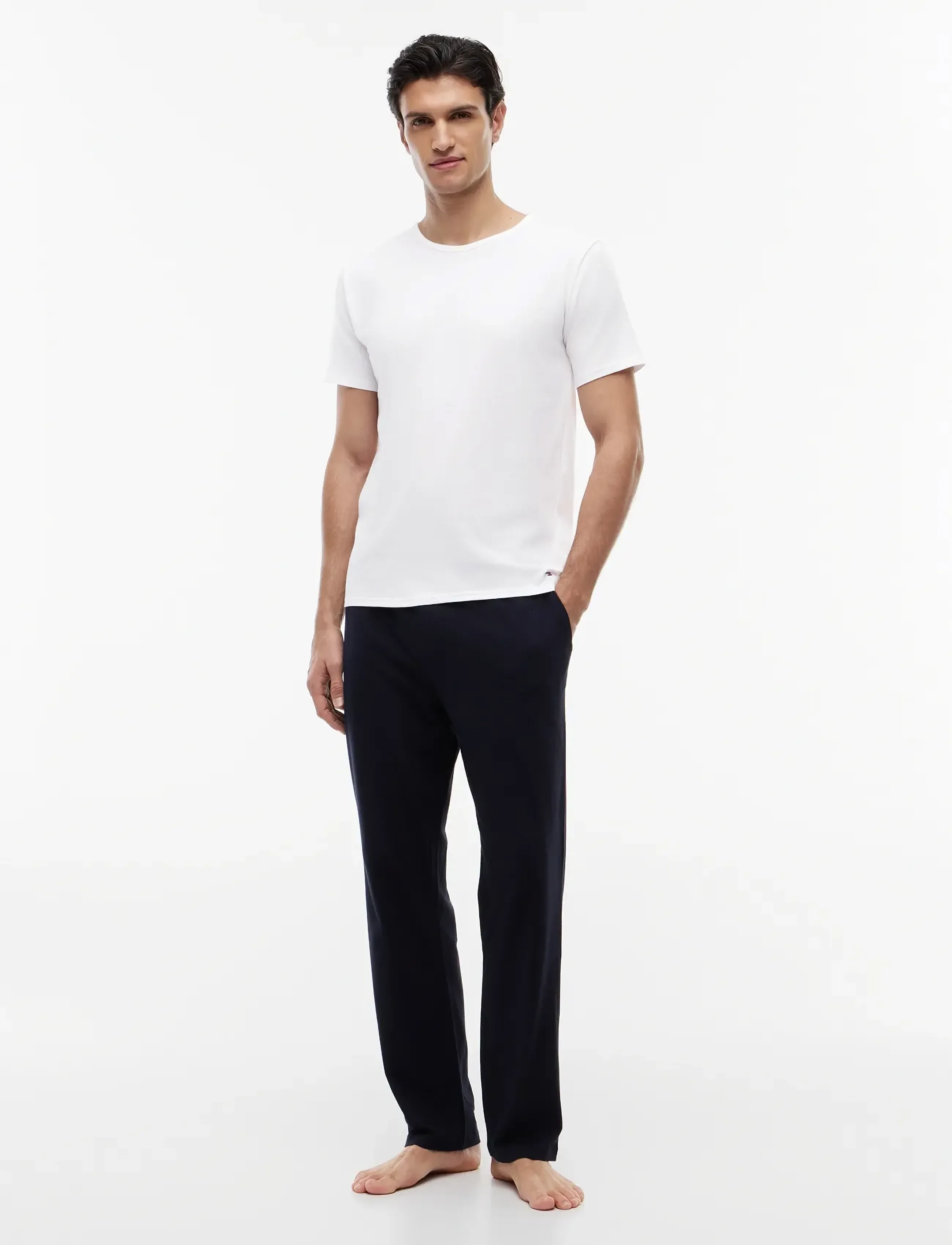 Tommy Hilfiger STRETCH CN TEE SS 3PACK - T-Shirts - WHITE WHITE WHITE / white