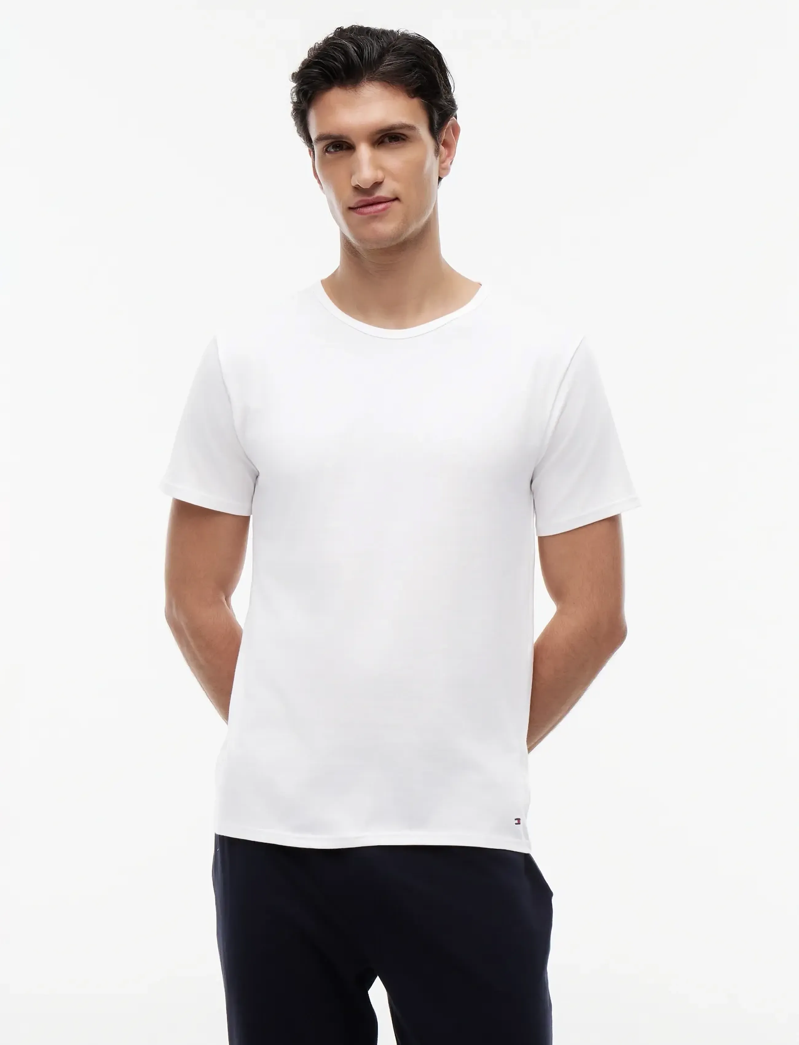 TOMMY HILFIGER Stretch Cn Tee Ss 3Pack t-shirts - bas herr – bild 3