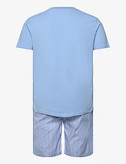 Tommy Hilfiger - SS WOVEN PJ SET DRAWSTRING - pyjamas - cloudy blue / sport stripes - 1