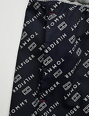 Tommy Hilfiger - SS WOVEN PJ SET DRAWSTRING - zestaw piżamowy - grey ht / th diagonal logo flag - 5