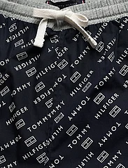 Tommy Hilfiger - SS WOVEN PJ SET DRAWSTRING - pidžamu komplekts - grey ht / th diagonal logo flag - 6