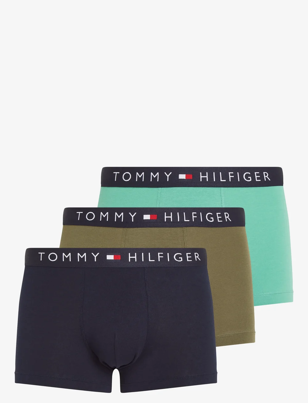 Tommy Hilfiger - 3P TRUNK - multipack kalsonger - des sky/utny olv/fort grn - 1