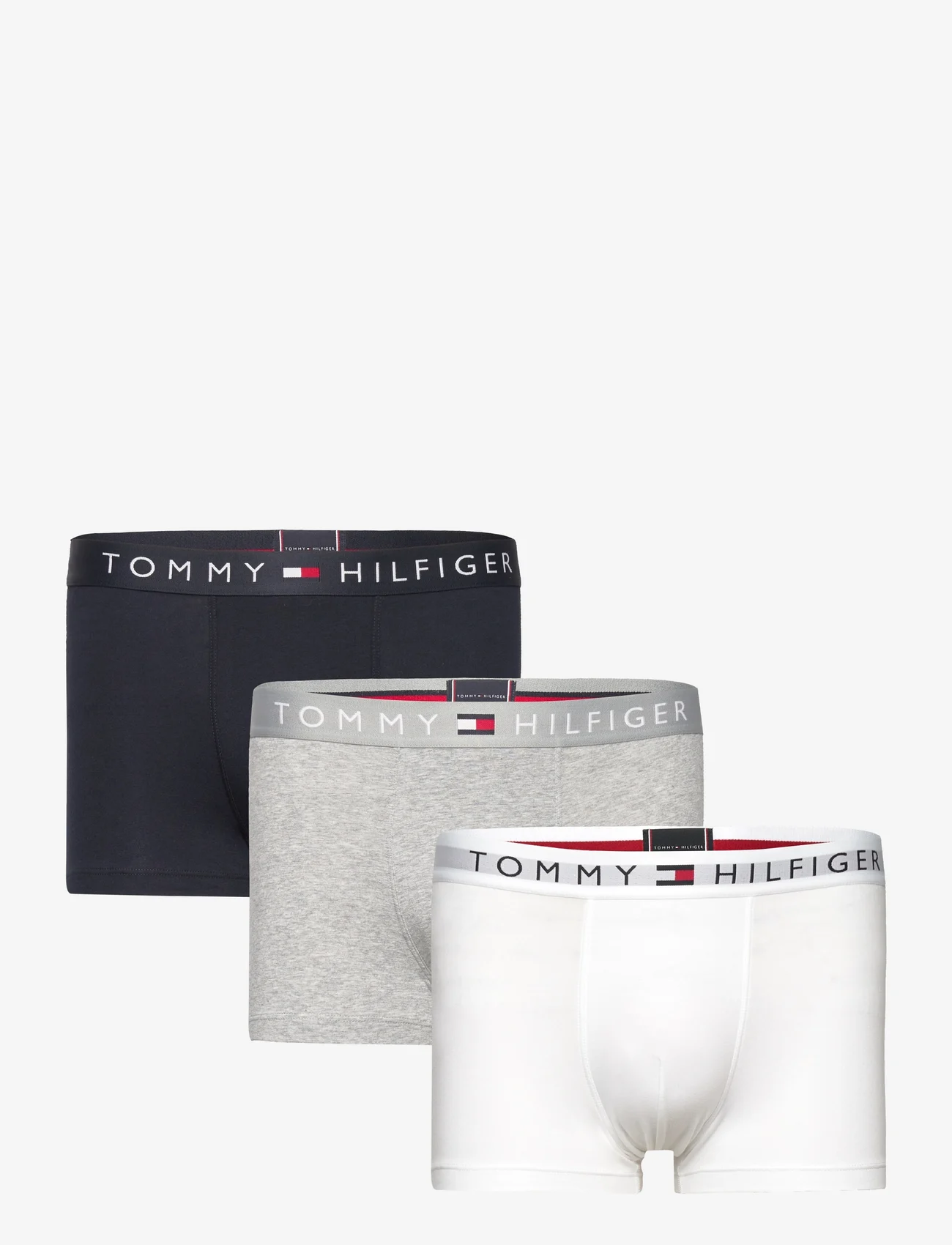 Tommy Hilfiger - 3P TRUNK WB - boxer briefs - grey htr/white/desert sky - 0