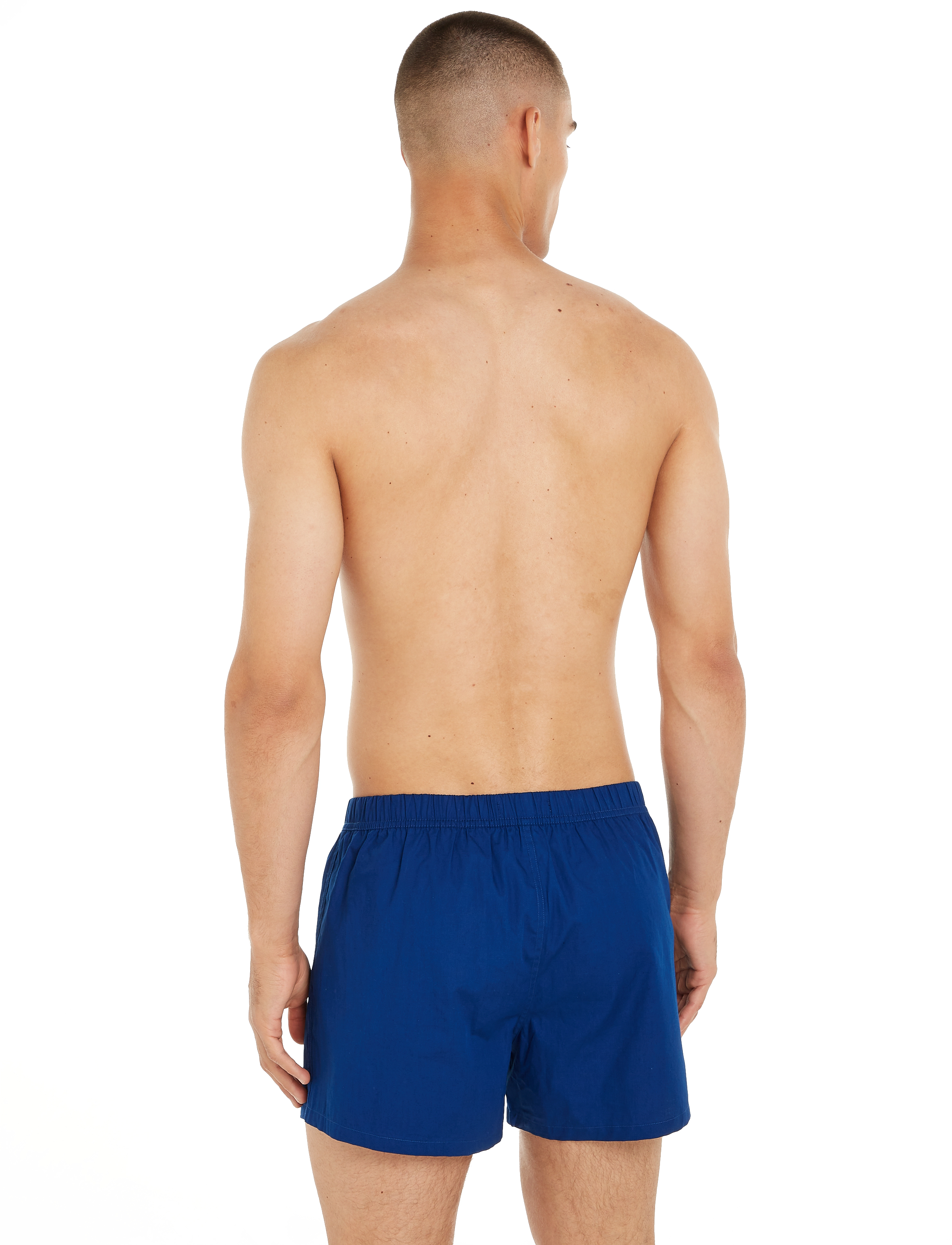 Tommy Hilfiger - 3P WOVEN BOXER - des sky/anchor blue/rouge - 2