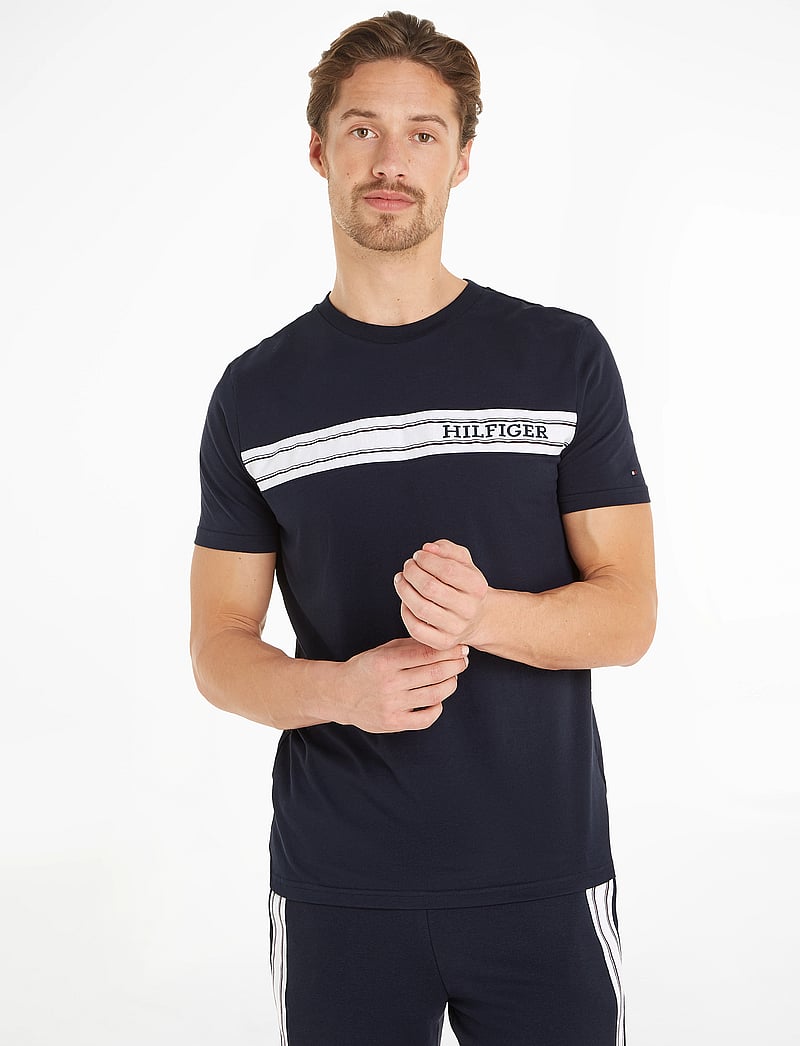 Tommy Hilfiger - SS TEE - kortärmade t-shirts - desert sky - 0