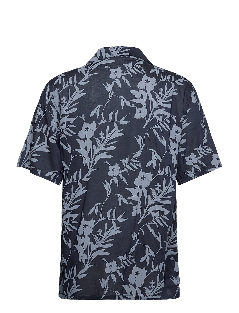 Tommy Hilfiger - BOWLING SHIRT PRINT - kortärmade skjortor - floral tropic aop desert sky - 2