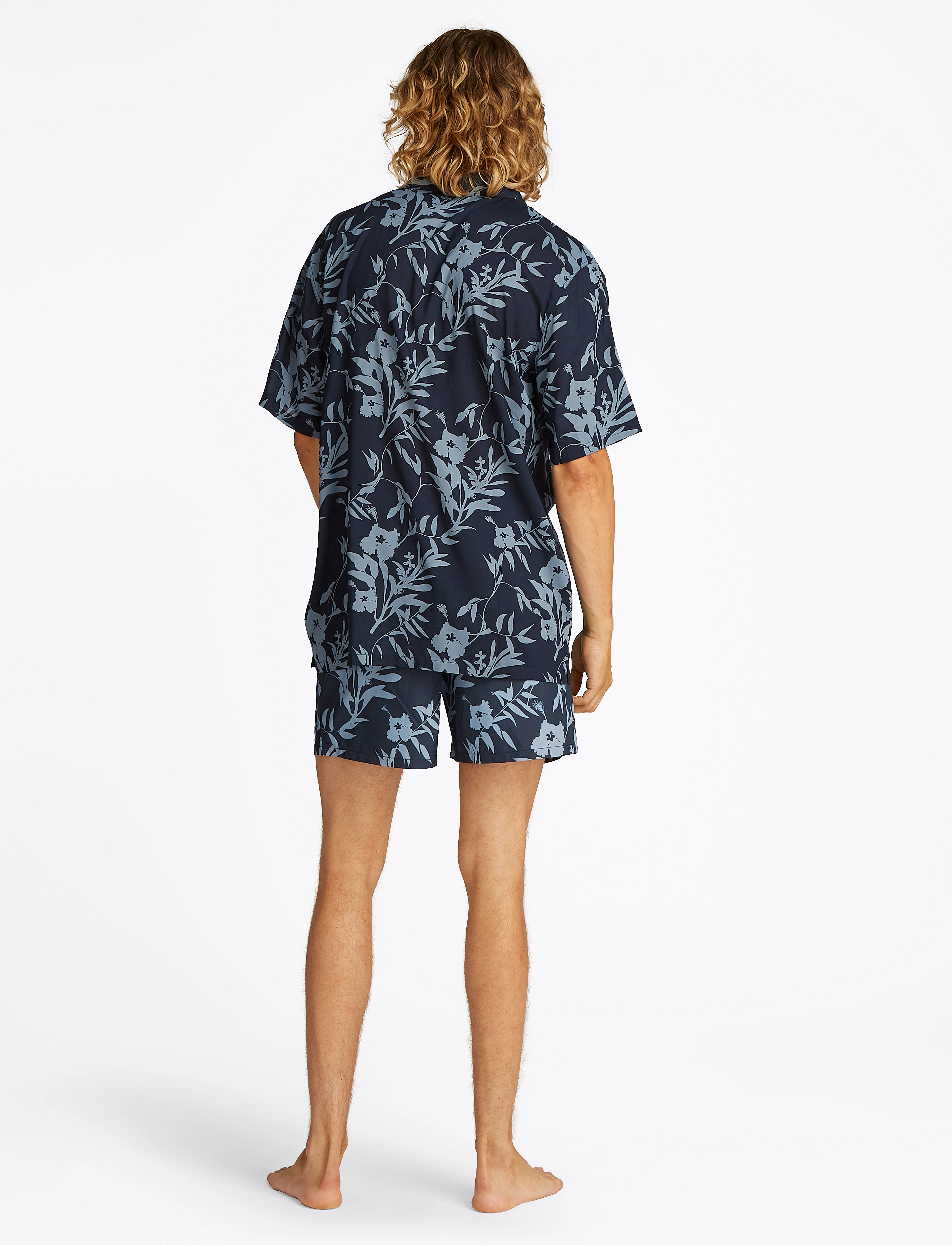 Tommy Hilfiger - BOWLING SHIRT PRINT - kortärmade skjortor - floral tropic aop desert sky - 3