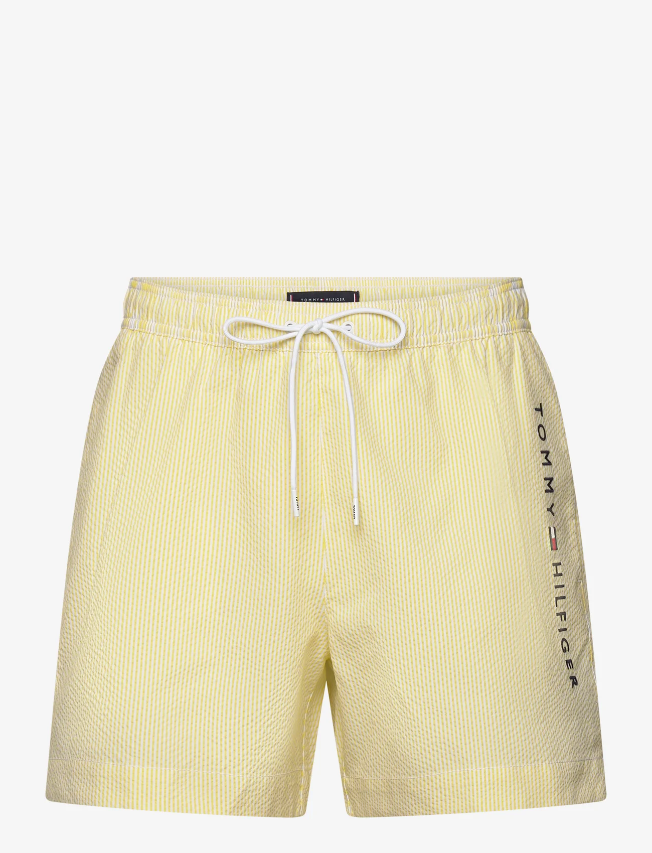 Tommy Hilfiger - MEDIUM DRAWSTRING STRIPE - swim shorts - ithaca white / valley yellow - 0