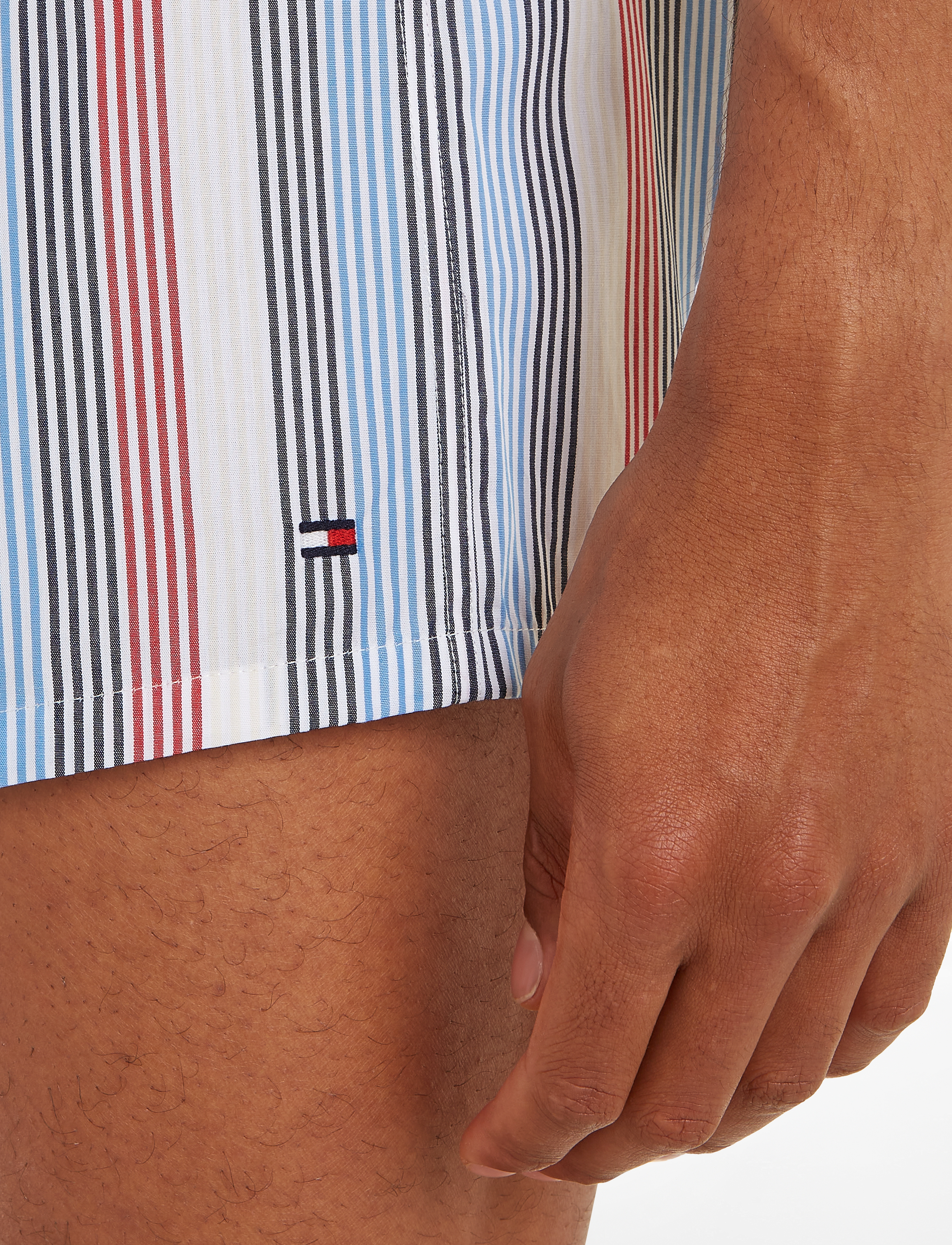 Tommy Hilfiger - 3P WOVEN BOXER PRINT - global str/spaced ithaca/des sky - 3