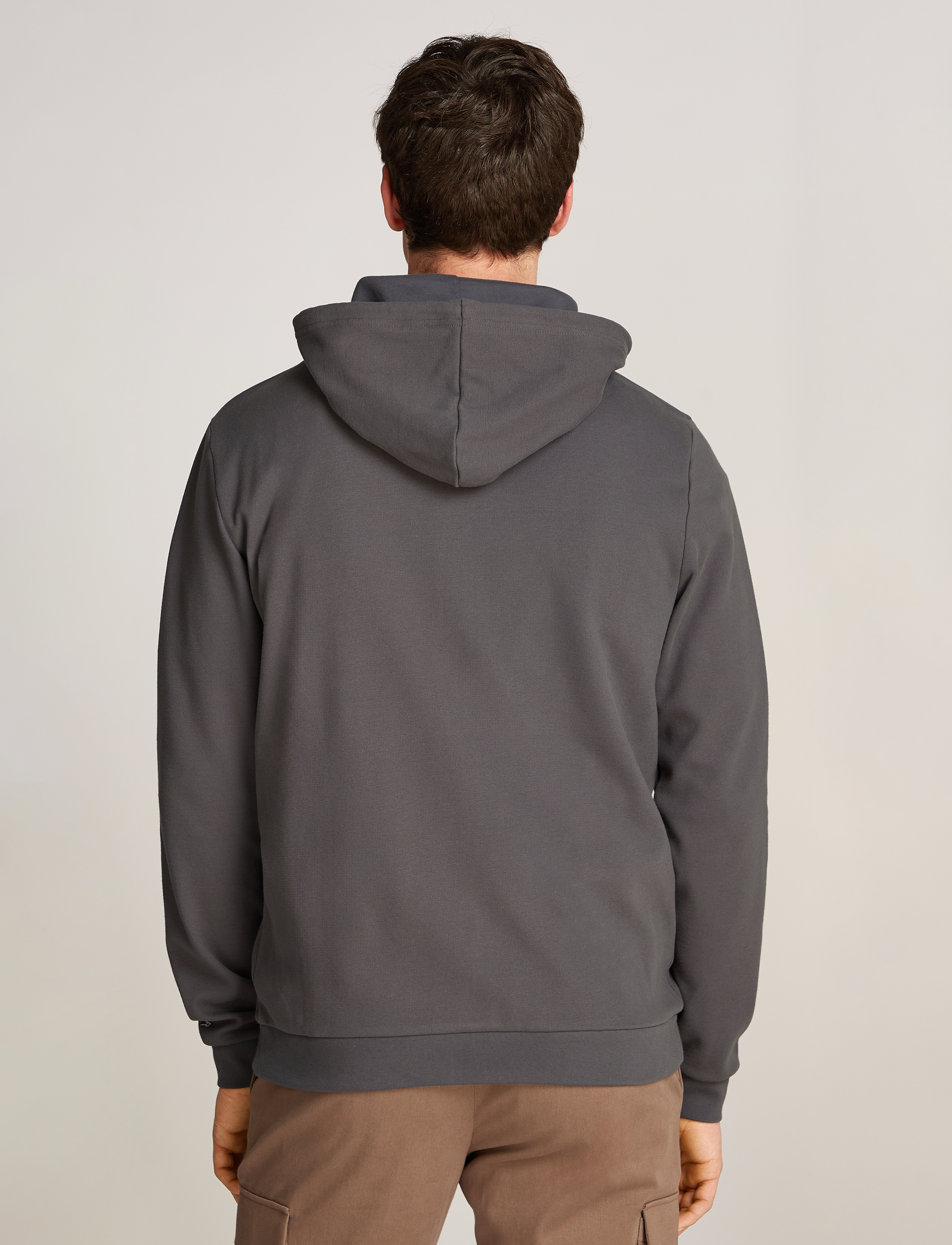 Tommy Hilfiger - FZ HOODIE - dark ash - 3
