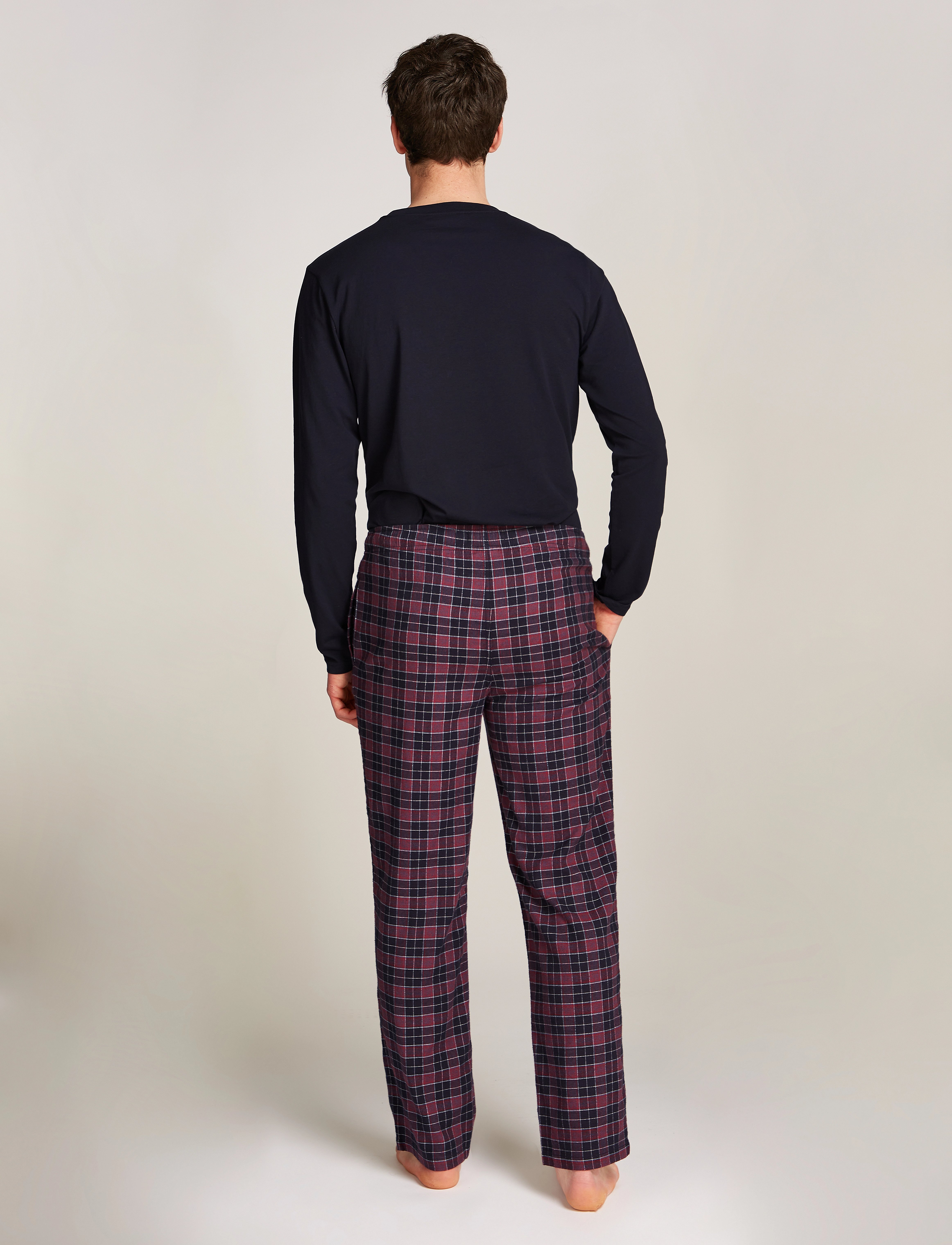 Tommy Hilfiger - LS FLANNEL PJ SET PRINT - desert sky / prince of wales check - 5