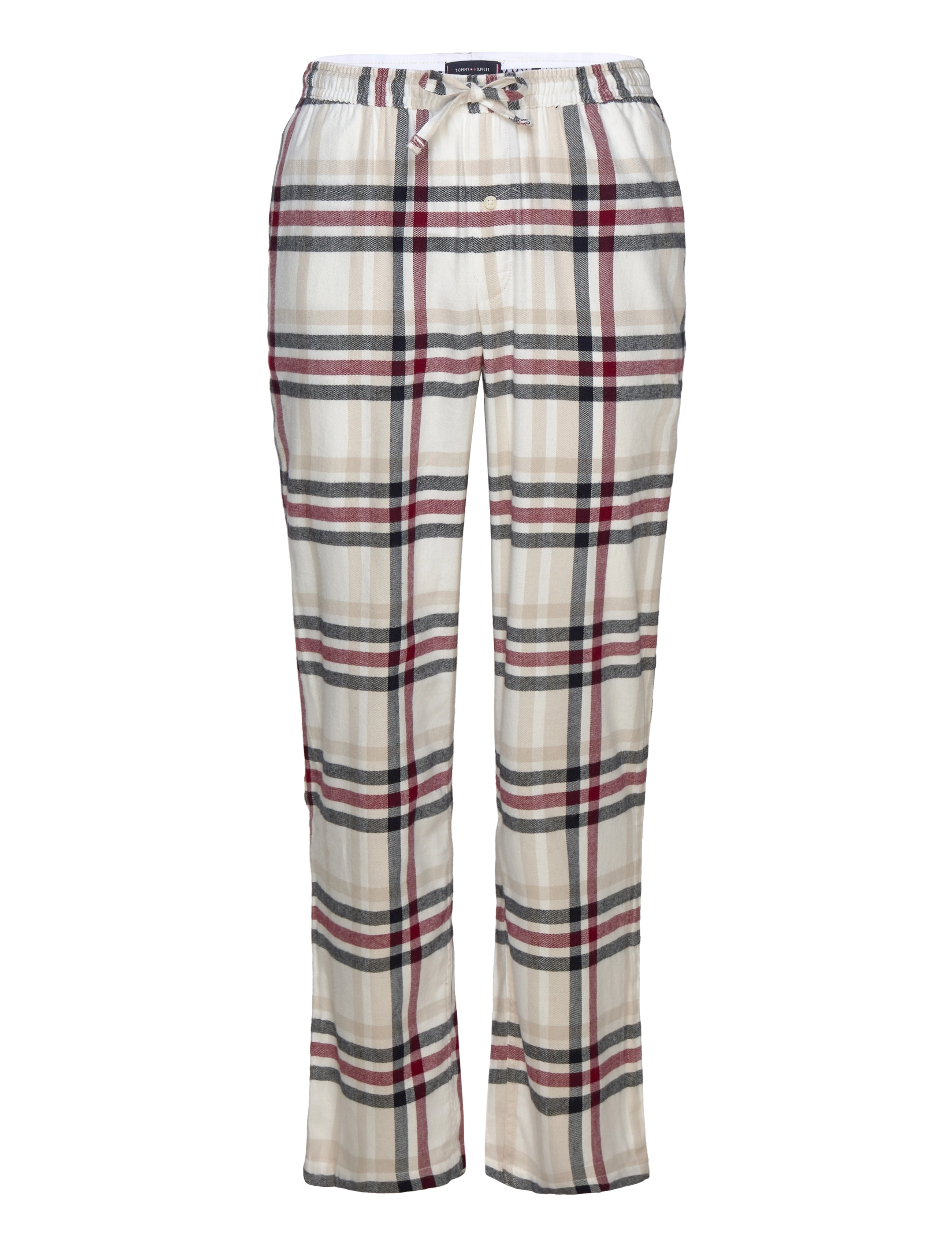 Tommy Hilfiger - LS FLANNEL PJ SHIRT SET - heritage plaid ivory - 2