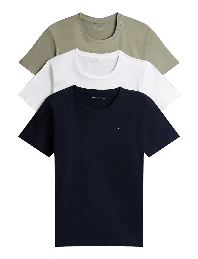 Tommy Hilfiger - 3P SS TEE - t-särkide multipakk - des sky utl sage white - 1