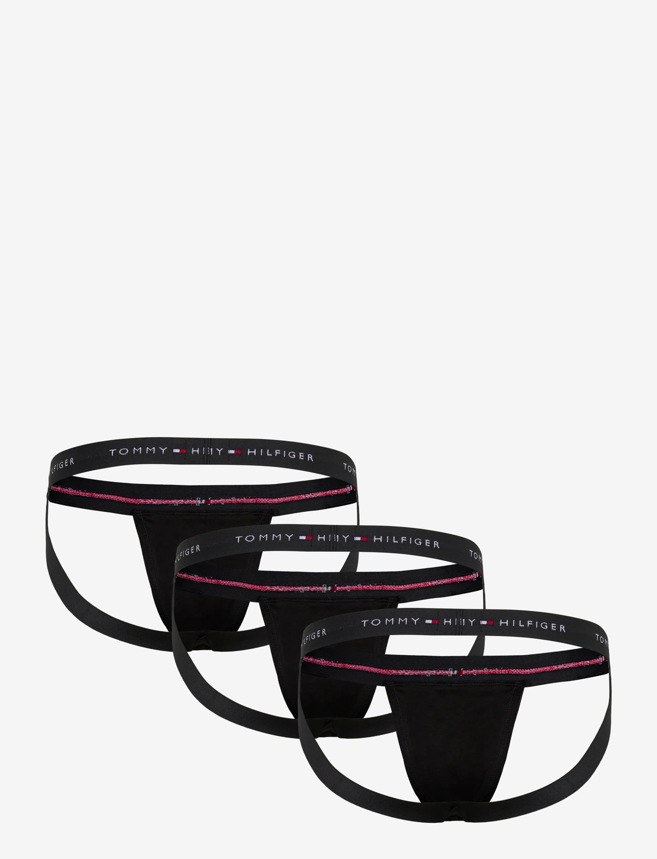 Tommy Hilfiger - 3P JOCKSTRAP WB - alushousut monipakkauksessa - black/black/black - 4