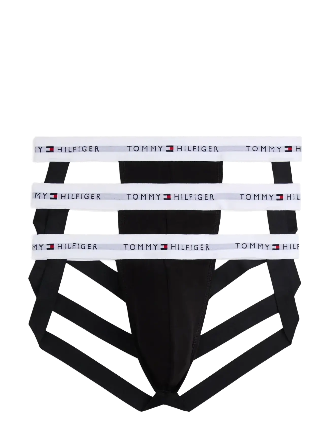TOMMY HILFIGER 3P Jockstrap Wb Schwarz - XL - Herren