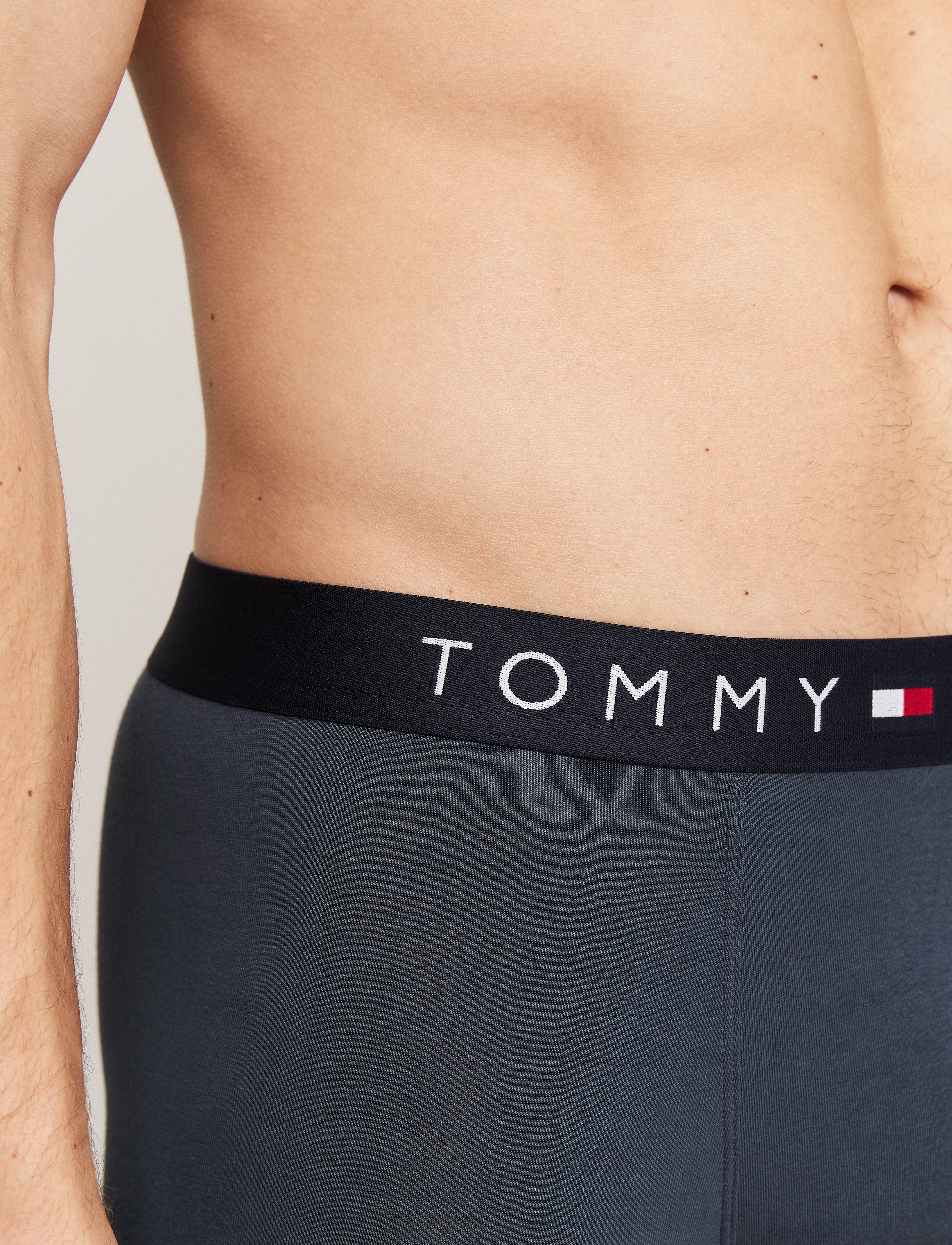 Tommy Hilfiger - 3P TRUNK - oat htr/mil denim/utility olive - 3