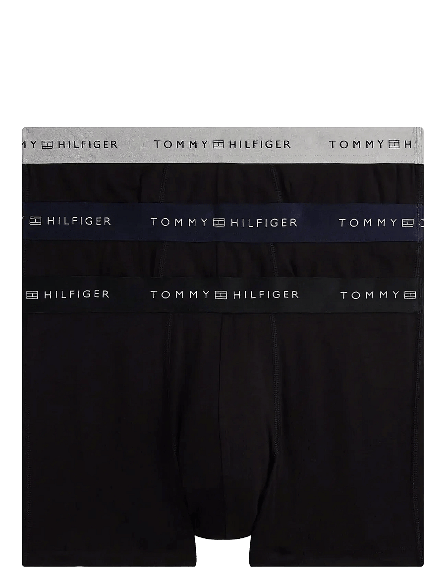 Tommy Hilfiger - 3P TRUNK METALLIC WB - unterhosen im multipack - blk/des sky/silver - 1