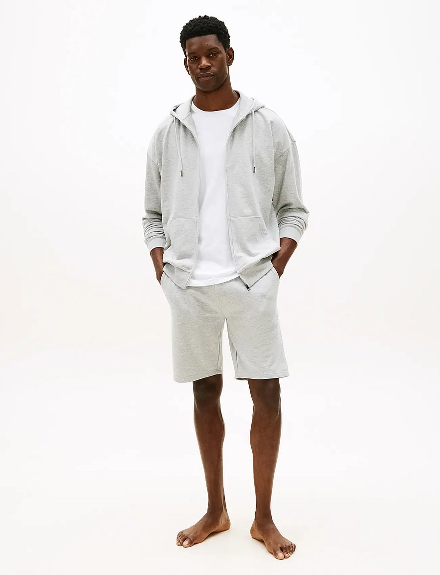 Tommy Hilfiger - TRACK SHORT - sweatshorts - ice grey heather - 3