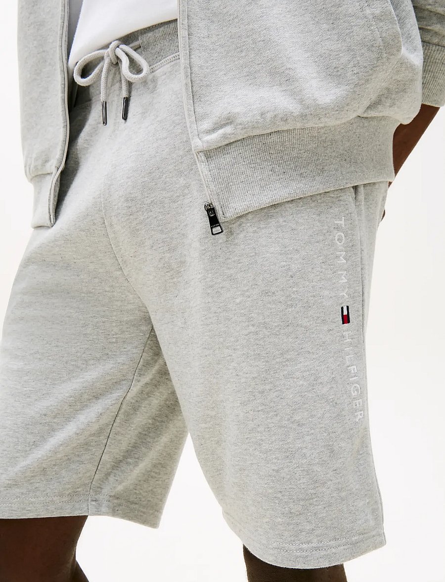 Tommy Hilfiger - TRACK SHORT - sweatshorts - ice grey heather - 4
