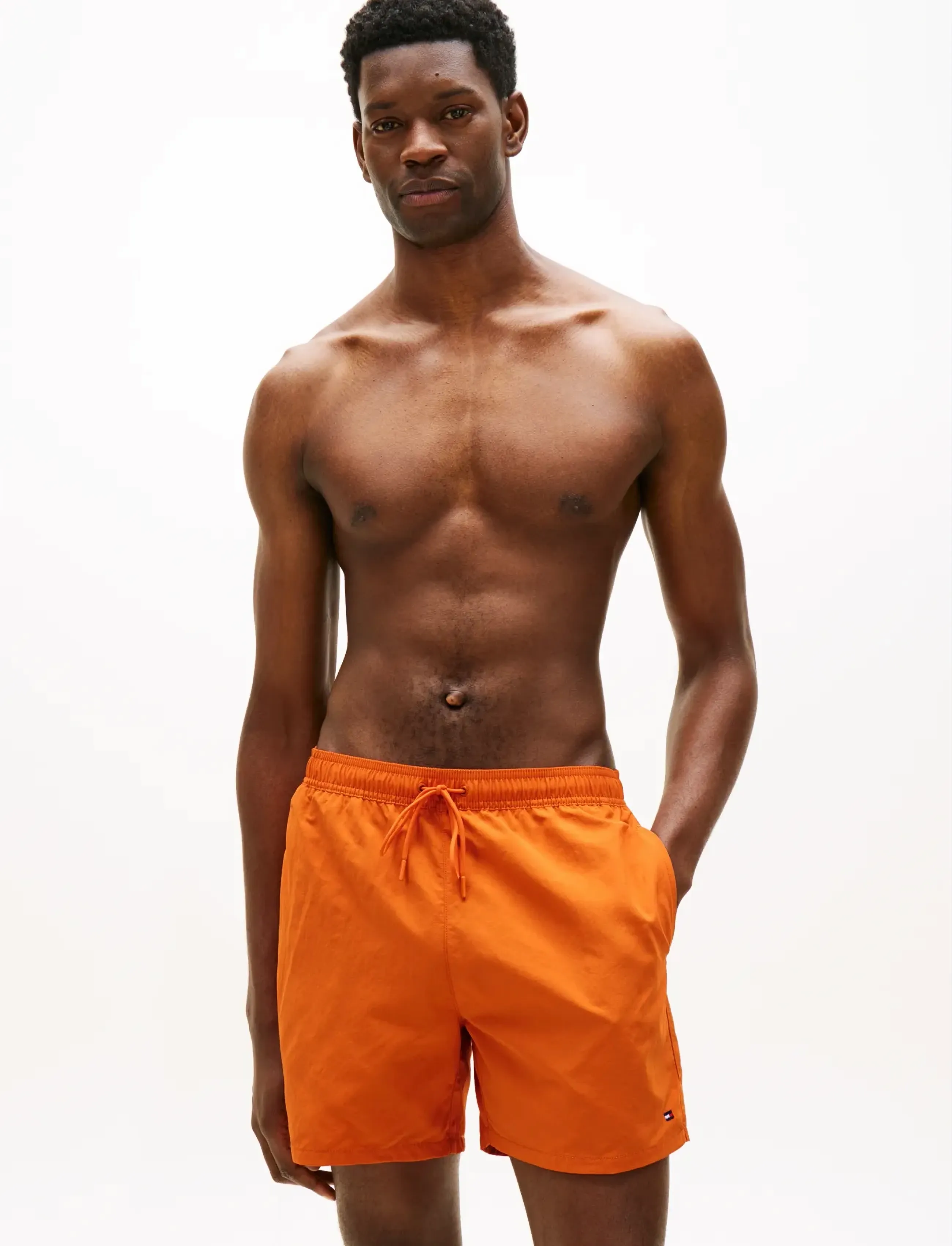 Tommy Hilfiger MEDIUM DRAWSTRING - Badkläder - BONFIRE ORANGE / orange