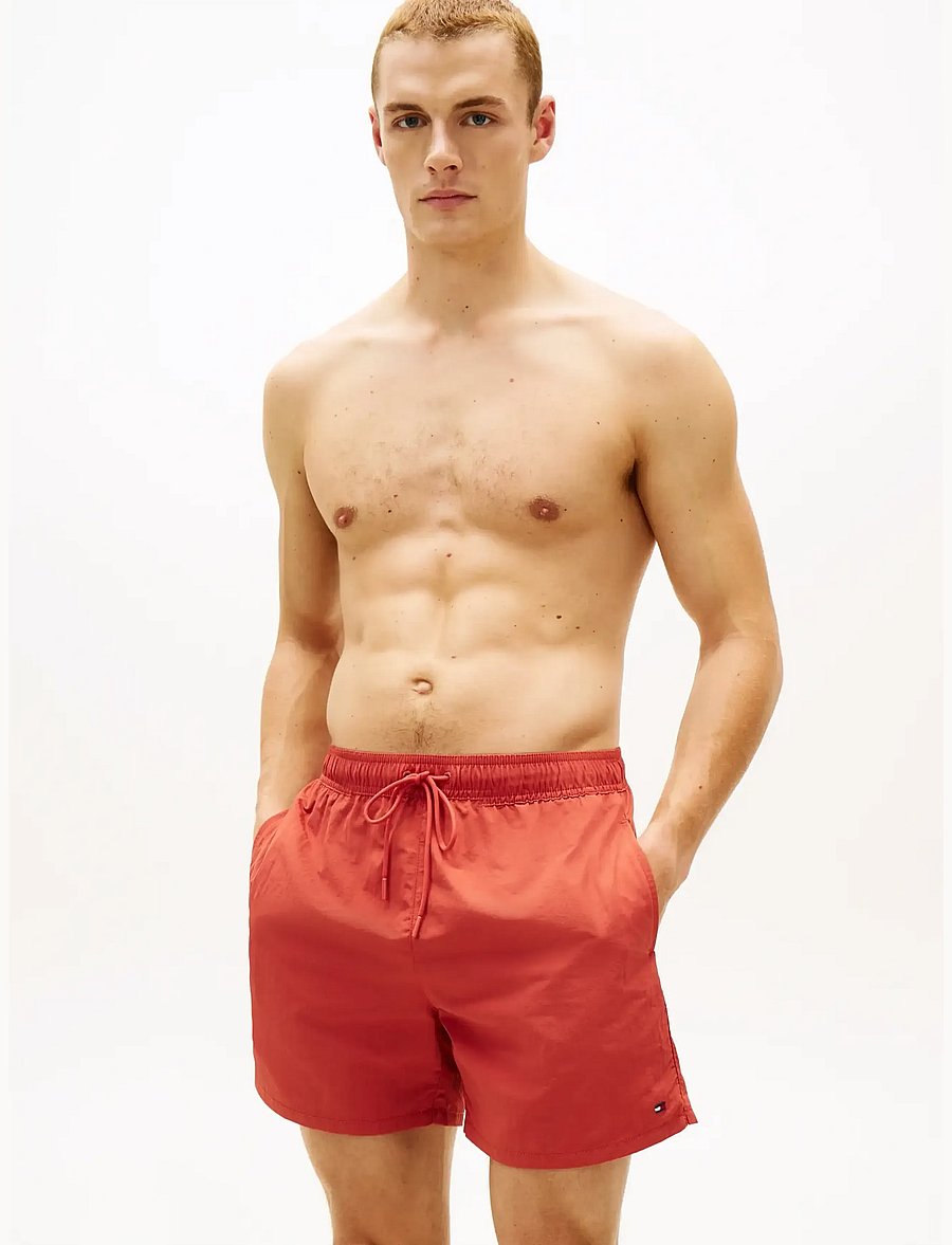 Tommy Hilfiger - MEDIUM DRAWSTRING - badehose - terra red - 0