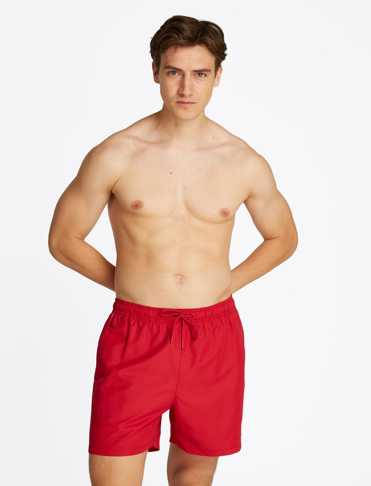 Tommy Hilfiger - MEDIUM DRAWSTRING TAPE - shorts - medium red - 4