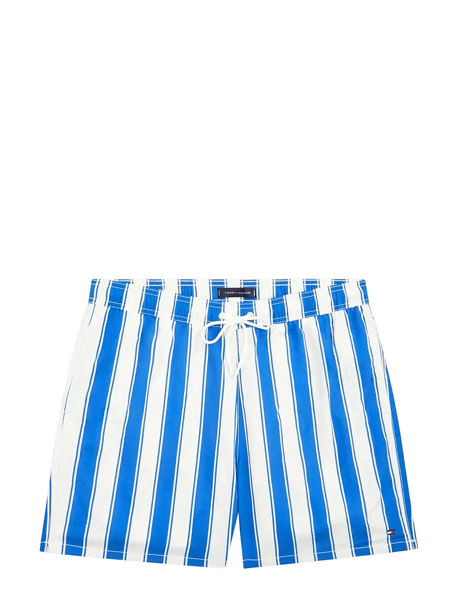 Tommy Hilfiger - MEDIUM DRAWSTRING PRINT - badehose - summer stripe blue orbit - 1