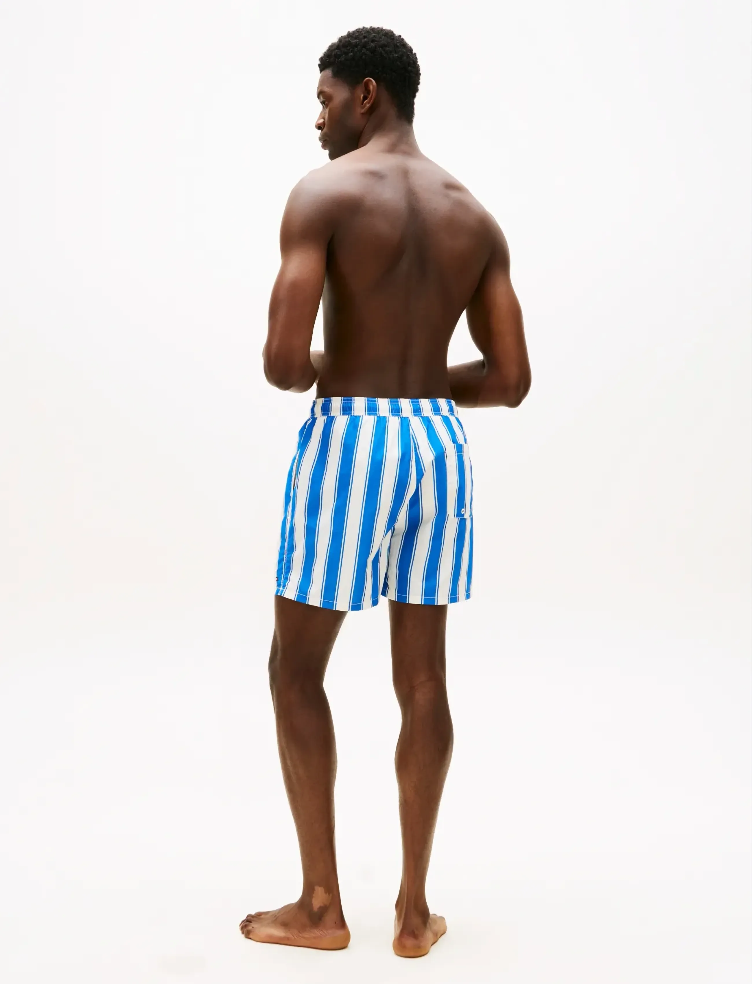 Tommy Hilfiger - MEDIUM DRAWSTRING PRINT - badebukser - summer stripe blue orbit - 2