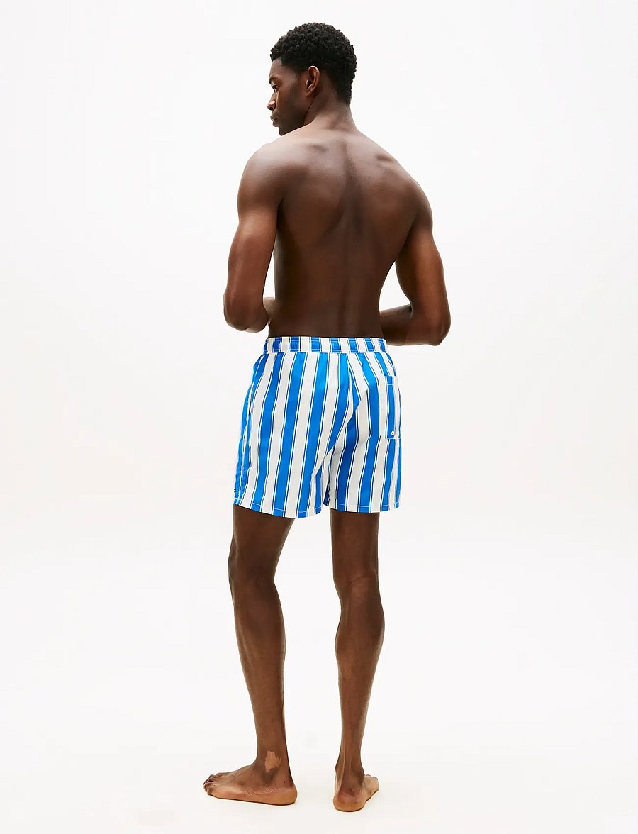 Tommy Hilfiger - MEDIUM DRAWSTRING PRINT - badehose - summer stripe blue orbit - 2