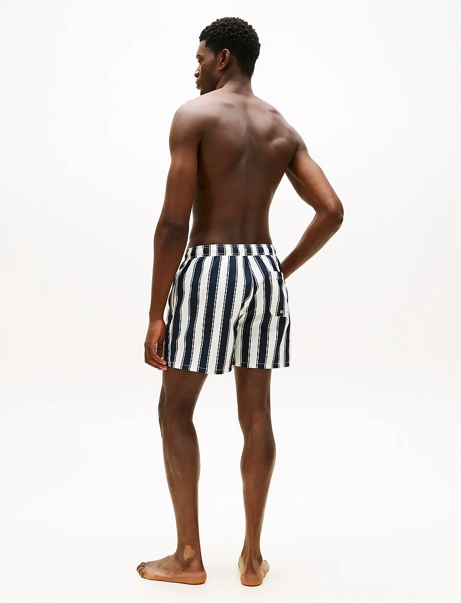 Tommy Hilfiger - MEDIUM DRAWSTRING PRINT - badehose - summer stripe desert sky - 2