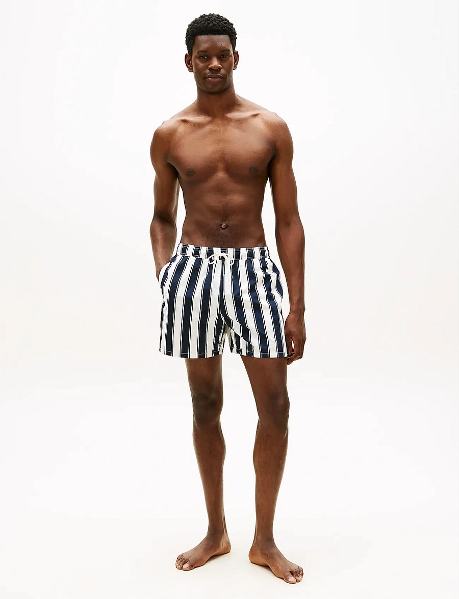 Tommy Hilfiger - MEDIUM DRAWSTRING PRINT - badehose - summer stripe desert sky - 3