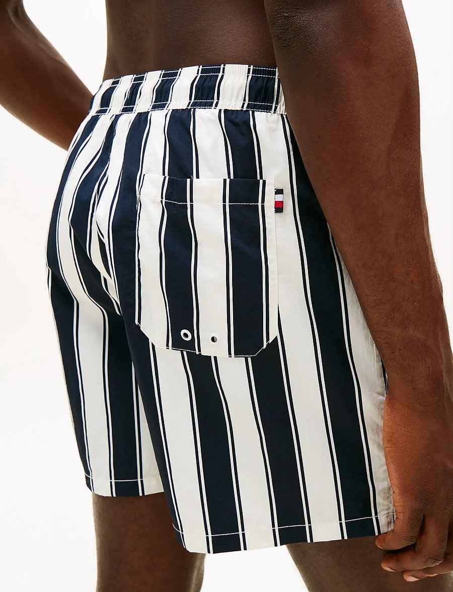 Tommy Hilfiger - MEDIUM DRAWSTRING PRINT - badehose - summer stripe desert sky - 4