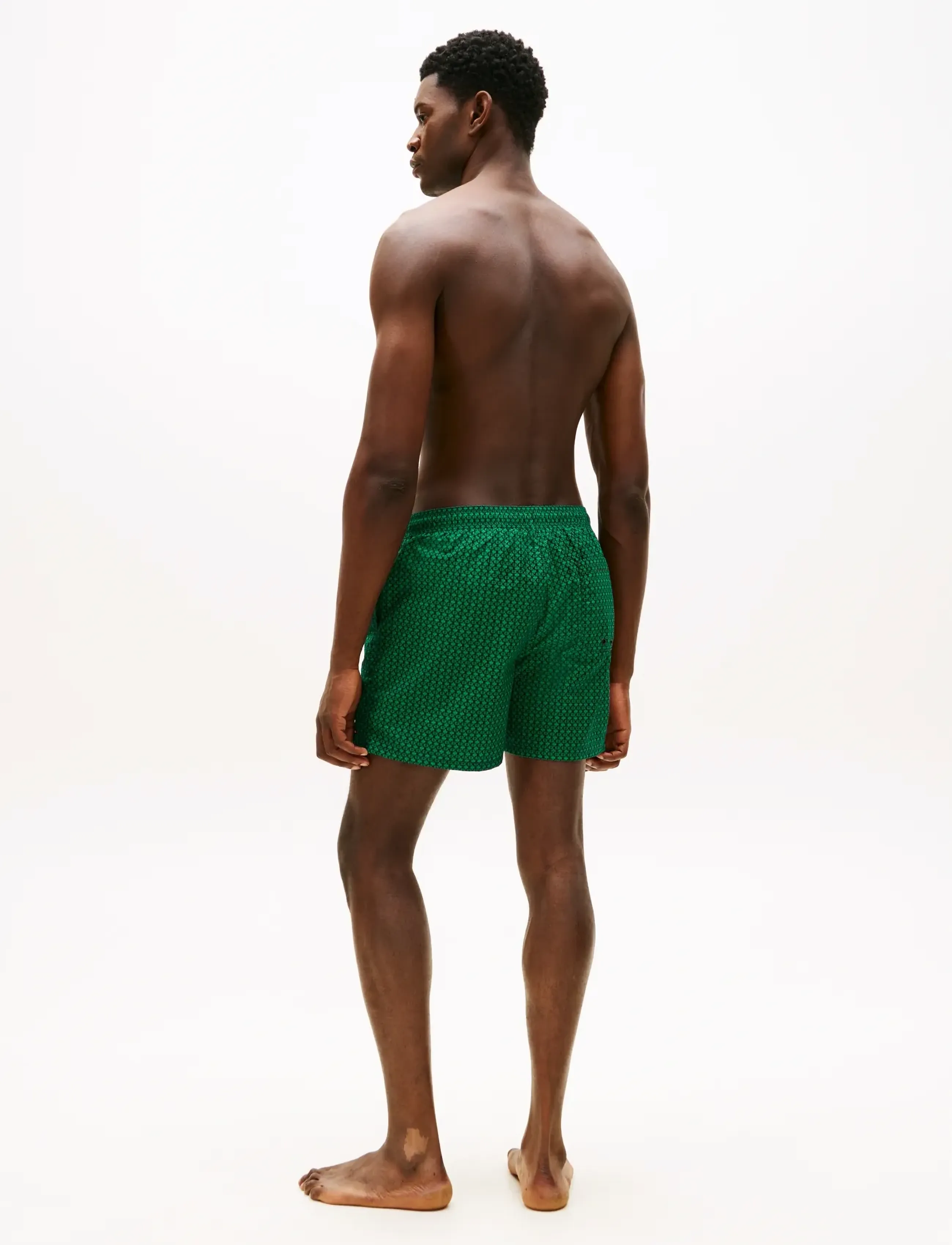 Tommy Hilfiger - MEDIUM DRAWSTRING PRINT - badehose - mini h geo emerald - 2