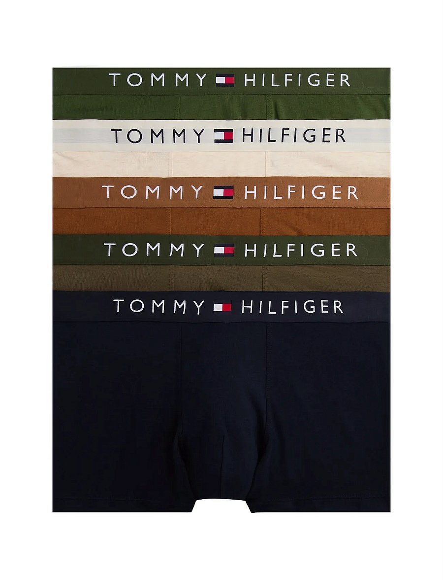 Tommy Hilfiger - 5P TRUNK WB - unterhosen im multipack - mnt pne/oat hth/ar gr/hghlnd k/des - 0