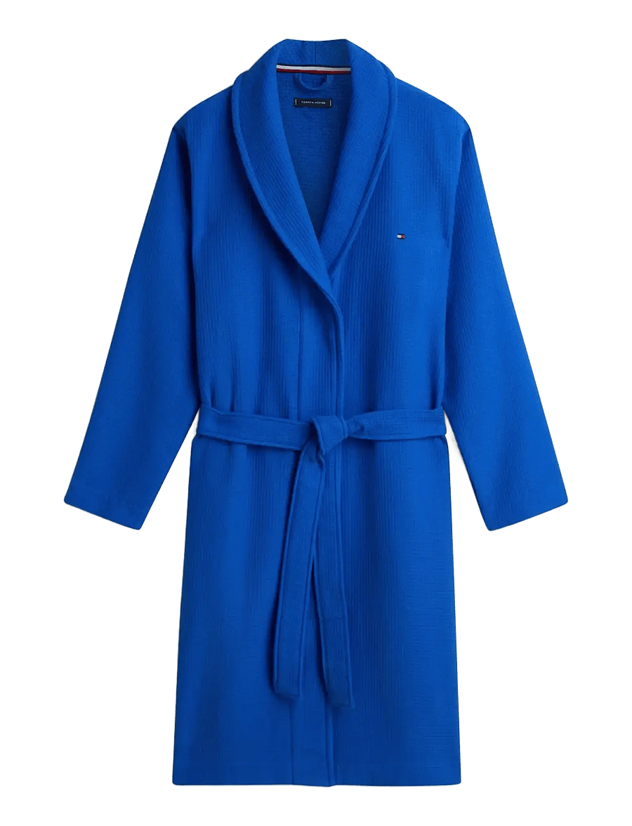 Tommy Hilfiger - WAFFLE BATHROBE - bademäntel - regal blue - 1