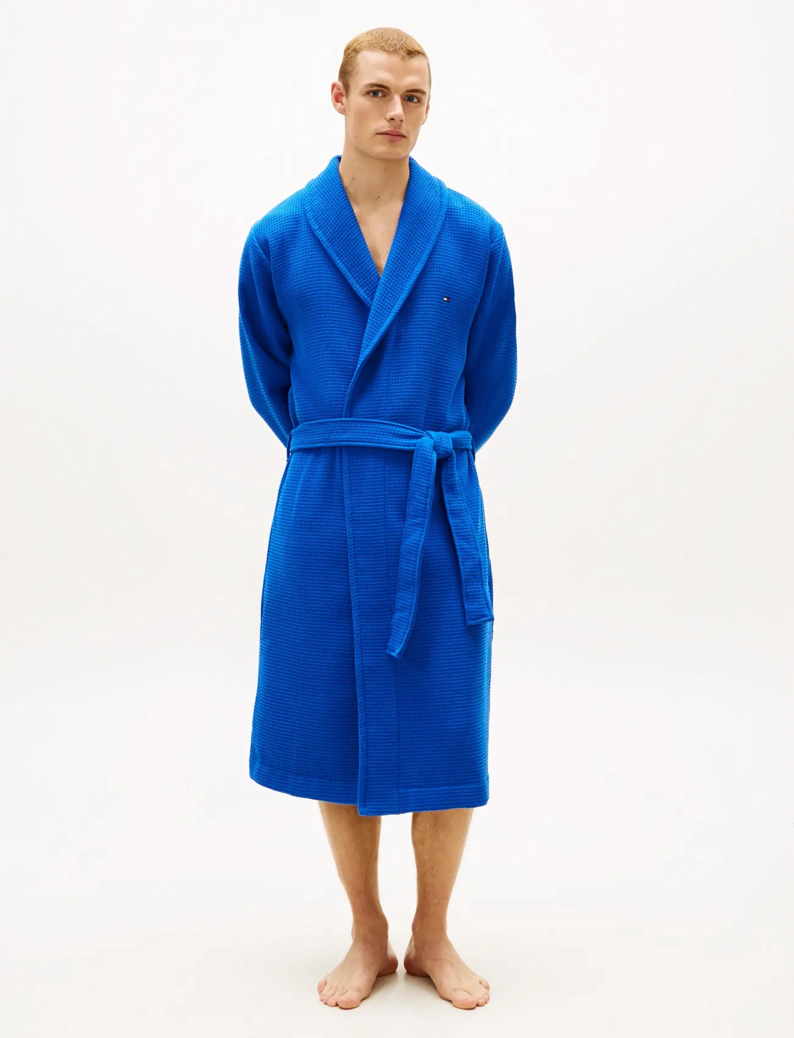 Tommy Hilfiger WAFFLE BATHROBE - Underwear - REGAL BLUE / blue