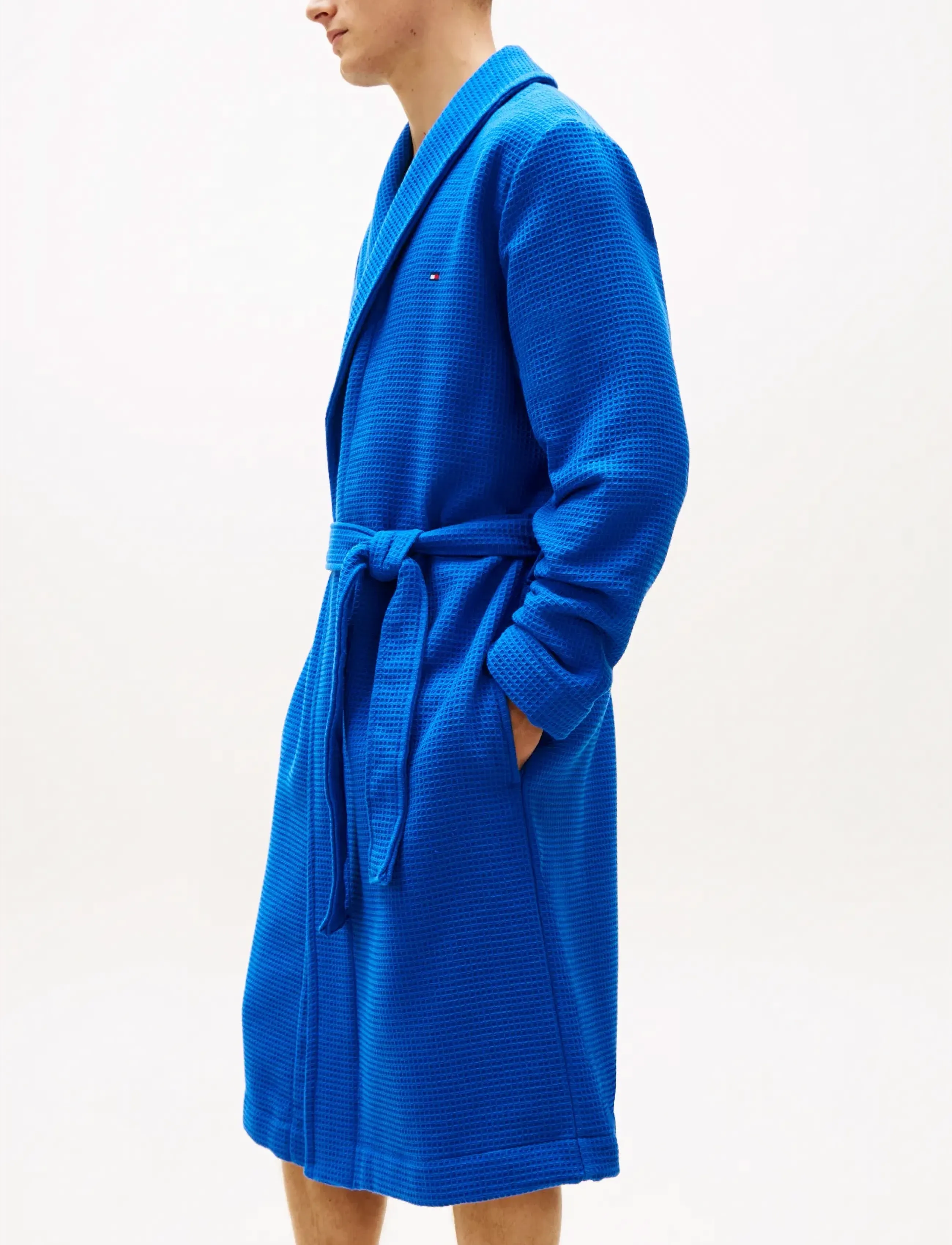 Tommy Hilfiger - WAFFLE BATHROBE - bademäntel - regal blue - 3