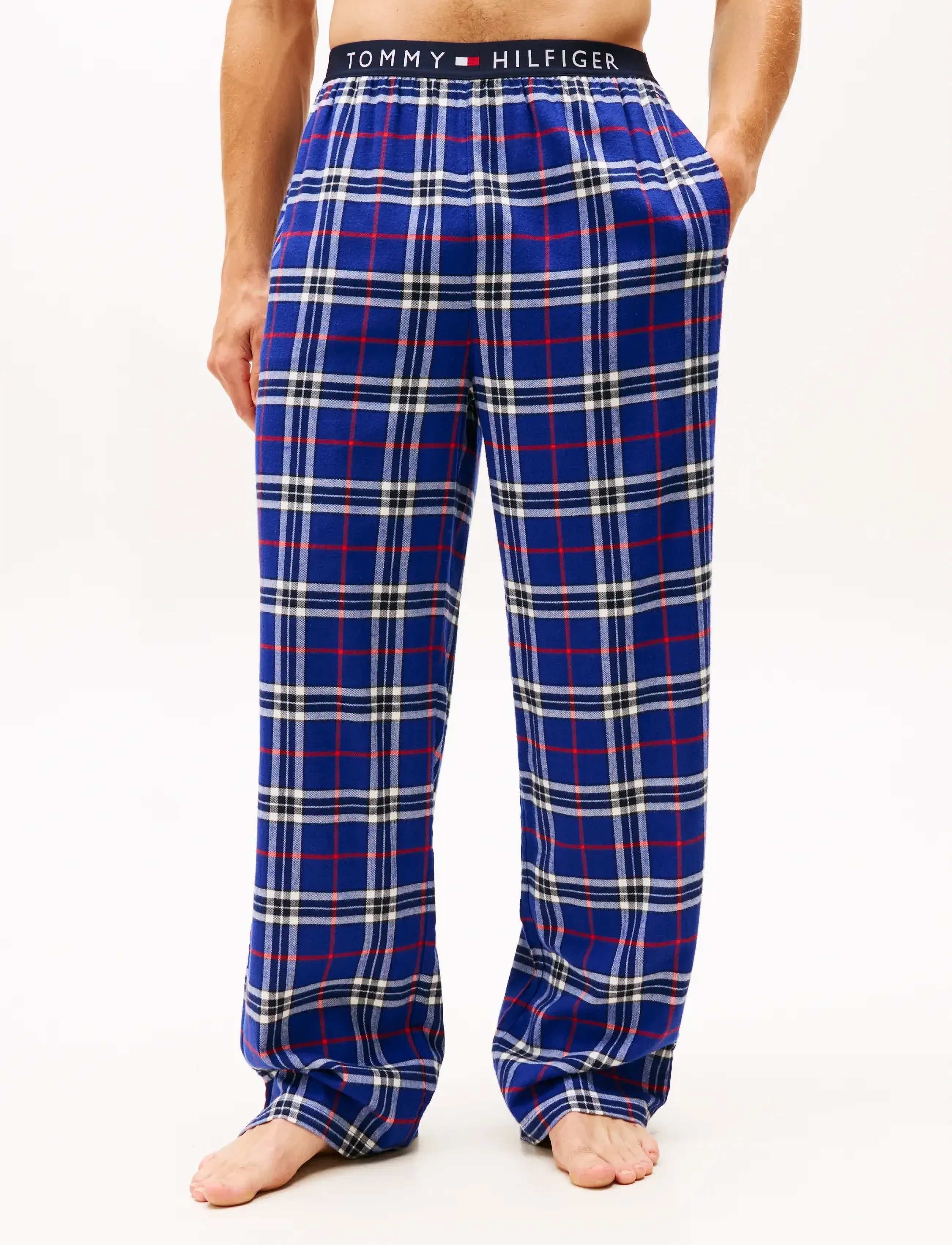Tommy Hilfiger - FLANNEL PJ PANT WAISTBAND - bas de pyjama - blue reiker tartan - 4