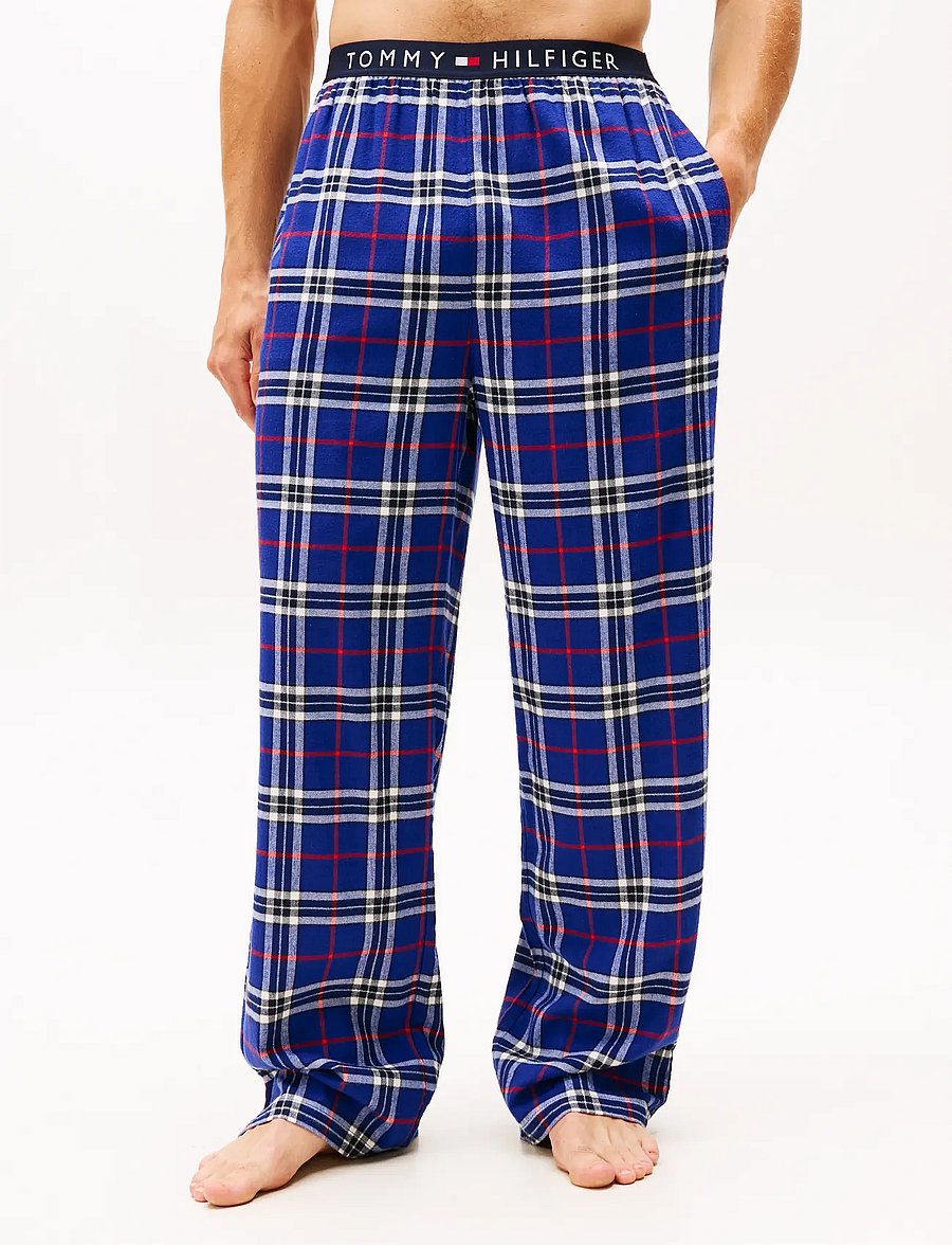 Tommy Hilfiger - FLANNEL PJ PANT WAISTBAND - pyjamabroeken - blue reiker tartan - 4