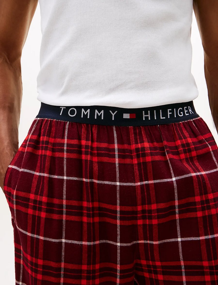 Tommy Hilfiger - FLANNEL PJ PANT WAISTBAND - natbukser - red reiker tartan - 3