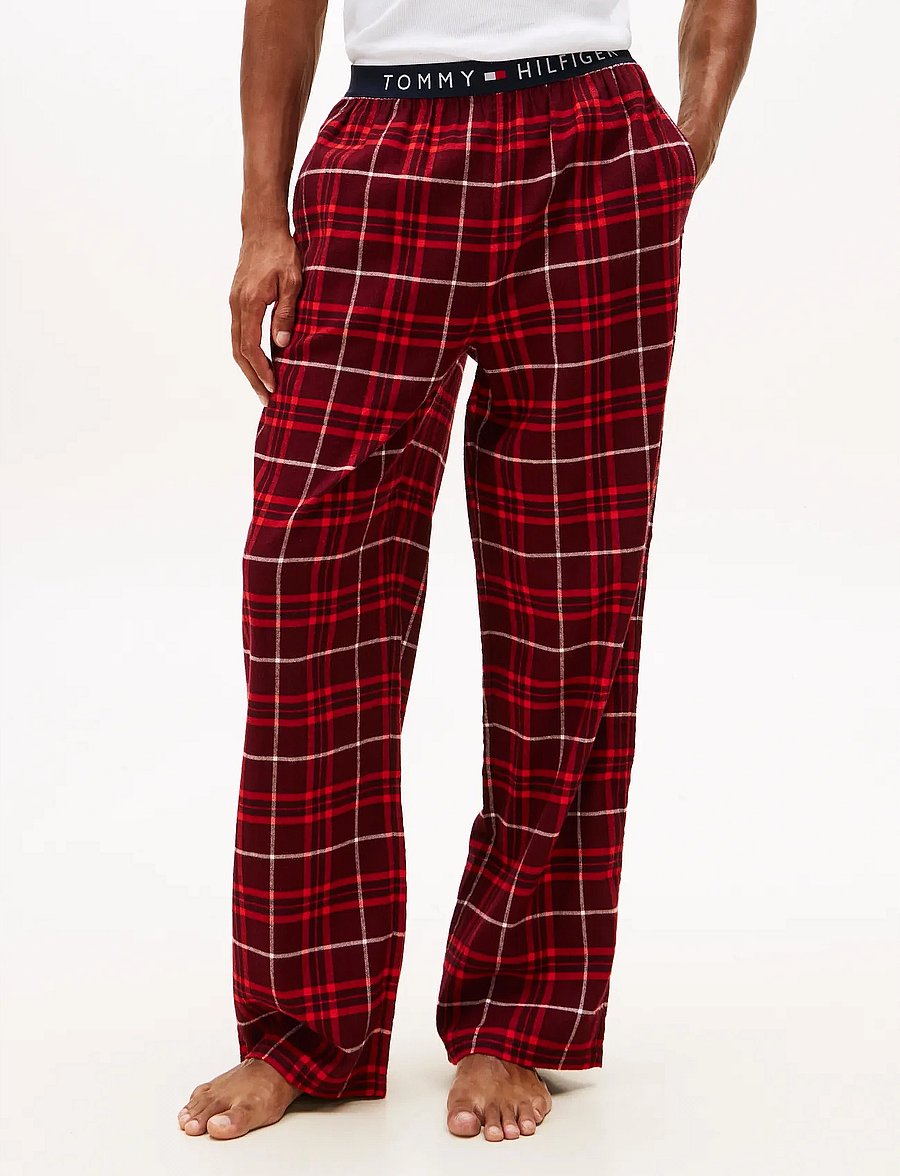 Tommy Hilfiger - FLANNEL PJ PANT WAISTBAND - natbukser - red reiker tartan - 4