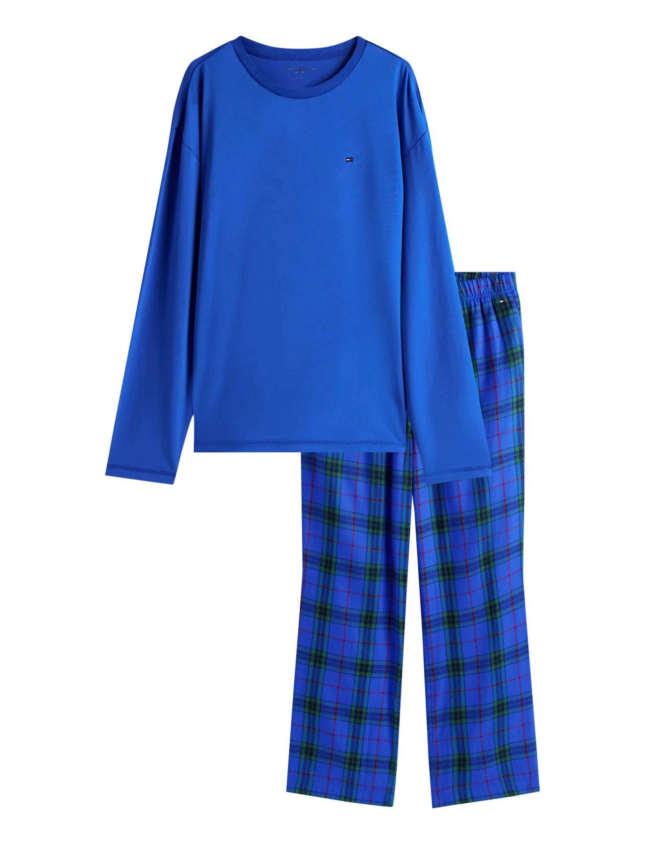 Tommy Hilfiger LS FLANNEL SLIPPERS SET - BOXED - Underwear - NOBLE BLUE/BLUE REIKER TARTAN / blue