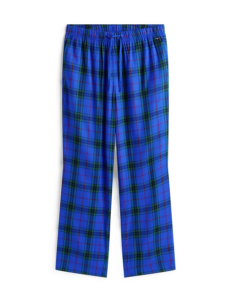 Tommy Hilfiger - LS FLANNEL SLIPPERS SET - BOXED - pyjamasets - noble blue/blue reiker tartan - 2