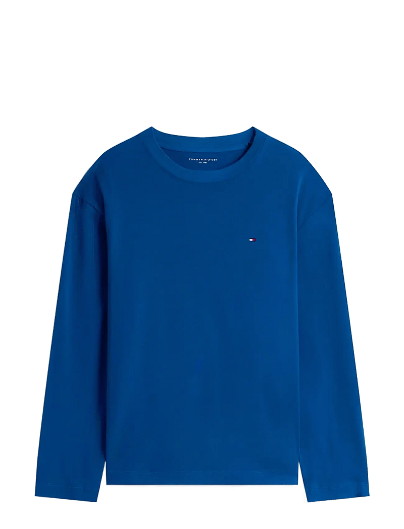 Tommy Hilfiger - LS JERSEY PJ SET PRINT - pyjamasset - deep indigo blue dense stripe - 1