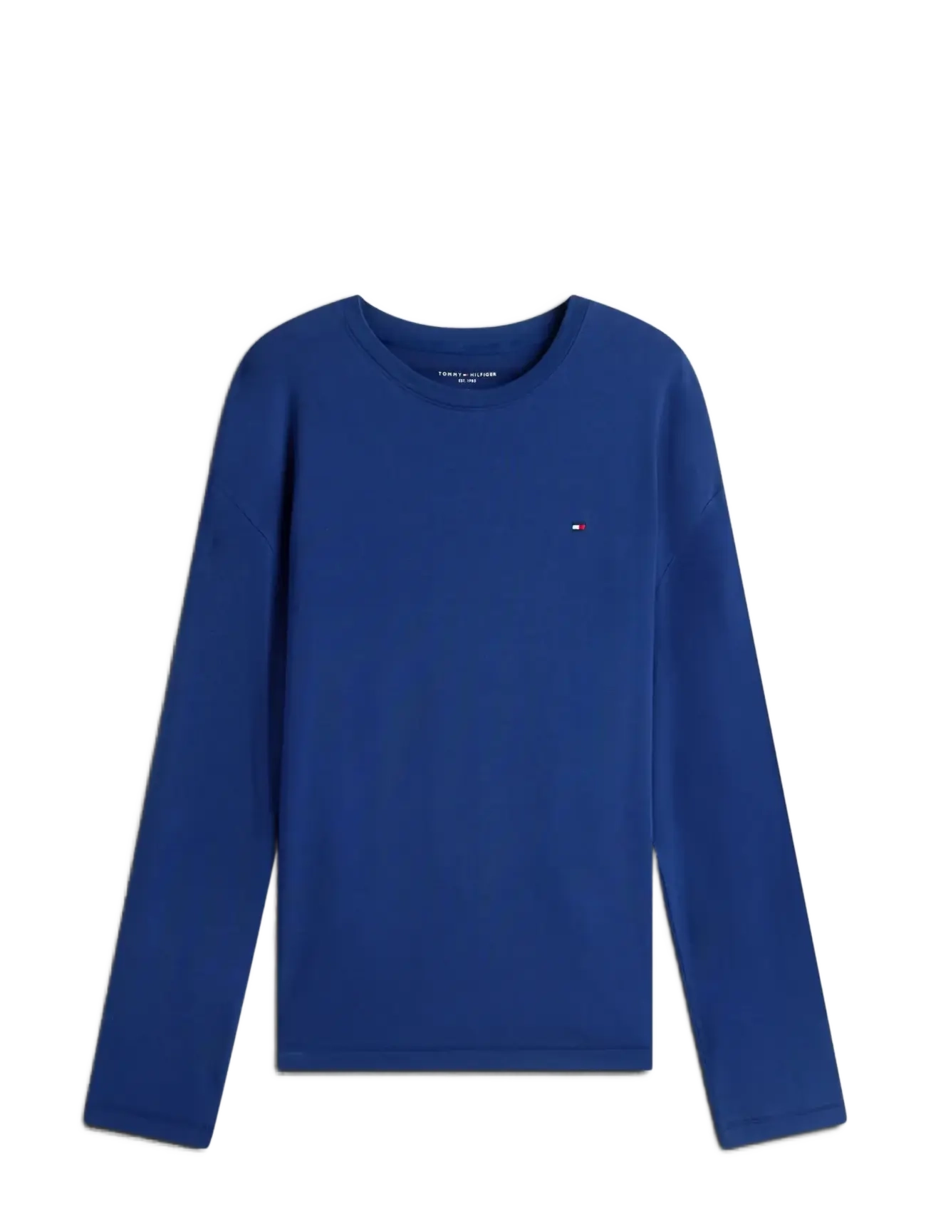 Tommy Hilfiger LS JERSEY PJ SET PRINT - Nattøj sæt - PREPPY NAVY RWB STRIPE / blue