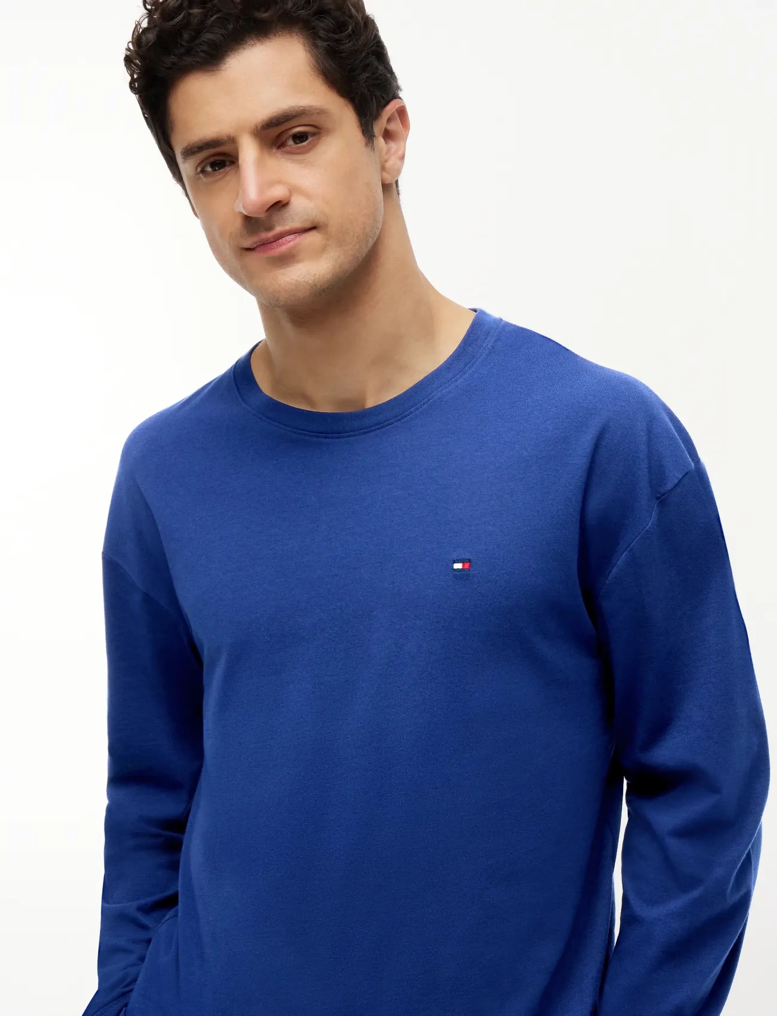 Tommy Hilfiger - LS JERSEY PJ SET PRINT - pyjamasset - preppy navy rwb stripe - 2