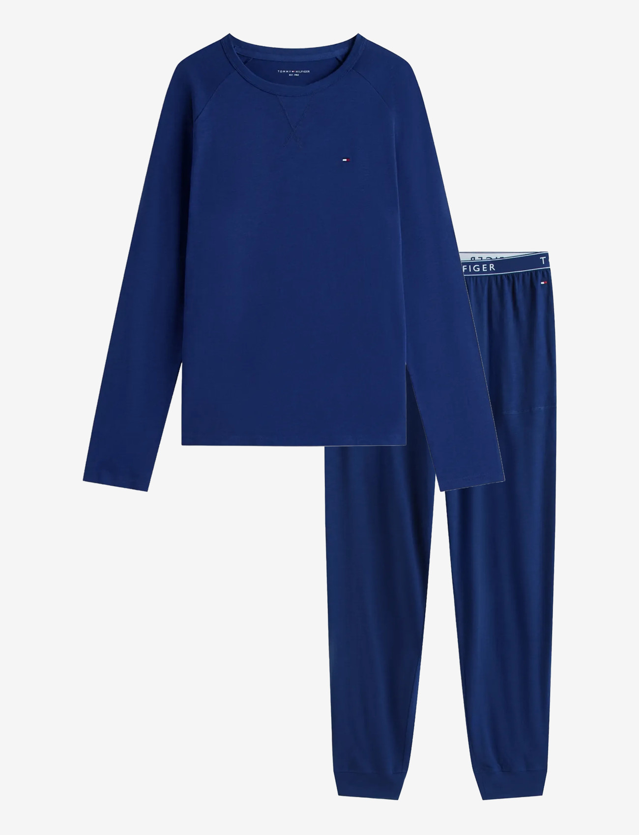 Tommy Hilfiger - LS JERSEY PJ SET CUFFED - nattøj sæt - preppy navy - 1