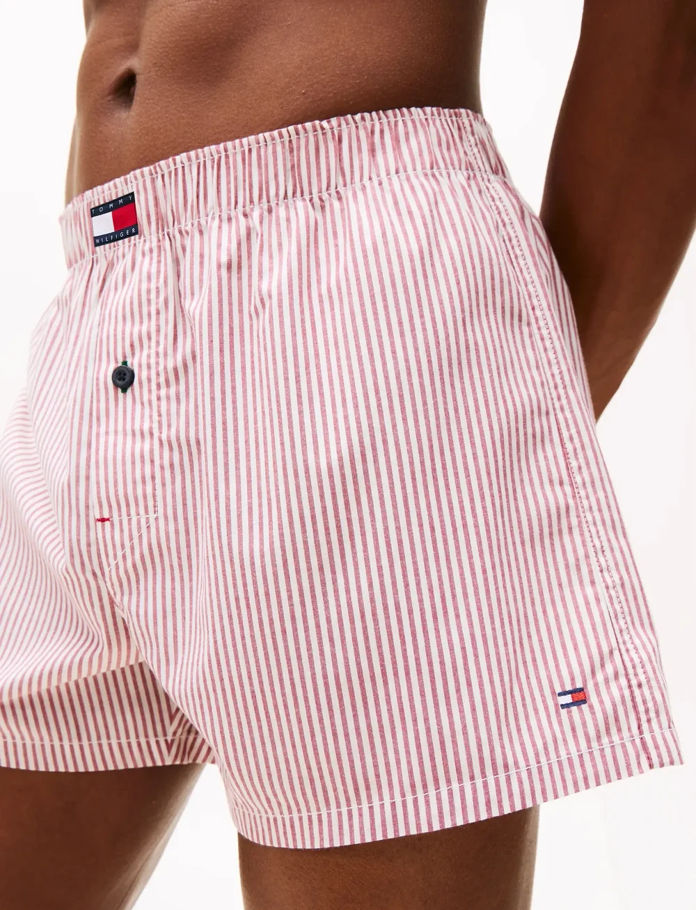 Tommy Hilfiger - 3P WOVEN BOXER PRINT - unterhosen im multipack - prp nvy/flg nob blu/mni stp - 0